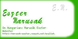 eszter marusak business card